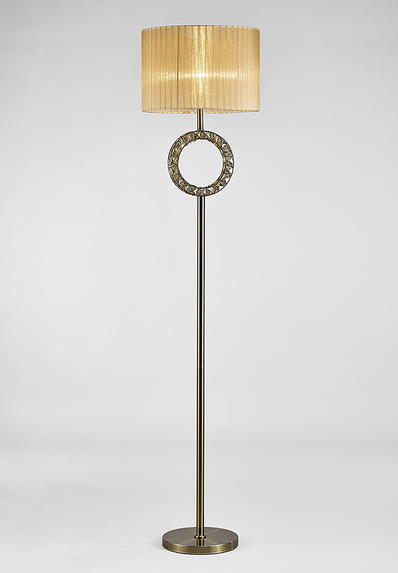 IL31721  Florence Crystal 167cm Floor Lamp 1 Light (18.4kg)